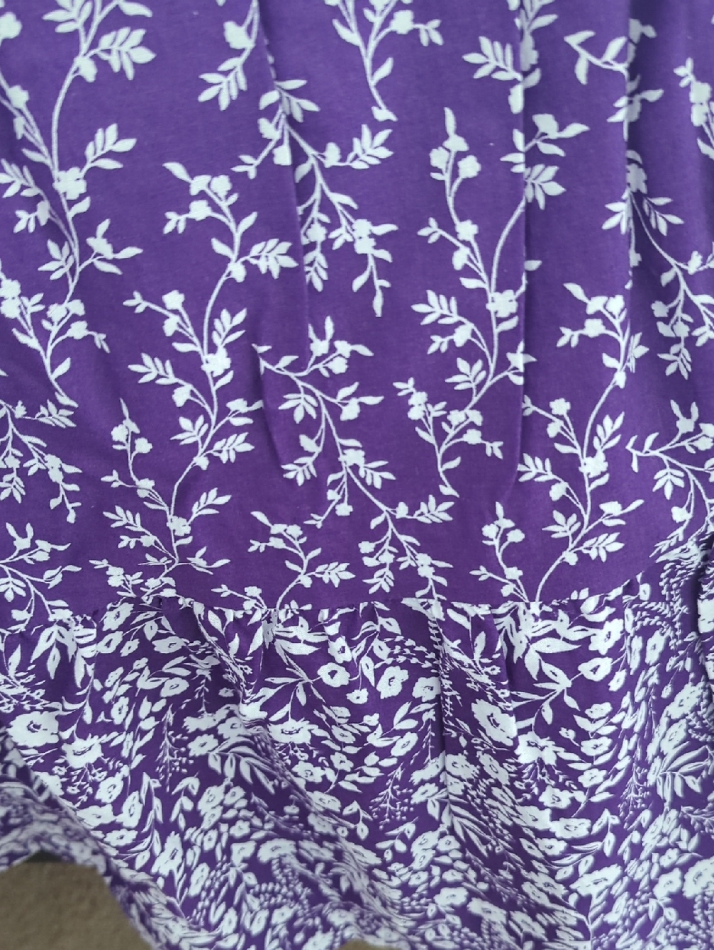 Only Necessities Purple Ladies Floral Dress/Mumu Size 1X 22/24 - Picture 12 of 12